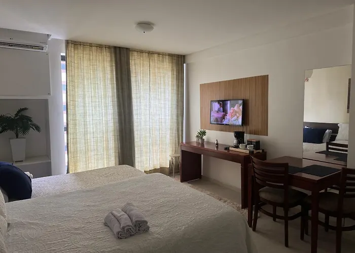Flat Prince America 603 - Cozinha Completa - 100M Do Salvador Shopping - Estrutura De Hotel