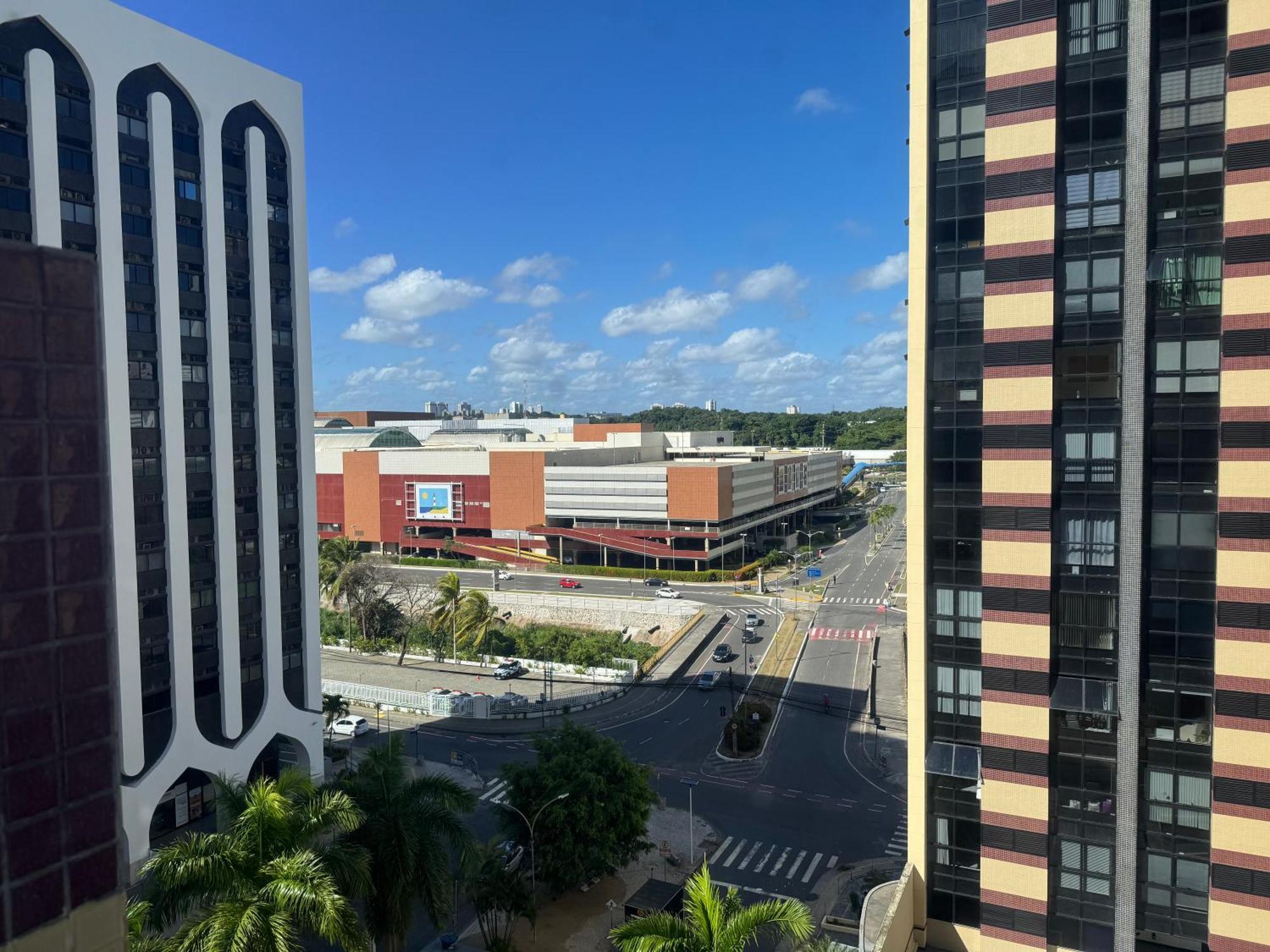 Flat America 603 - Cozinha Completa - 100m Do Shopping - Estrutura De 萨尔瓦多