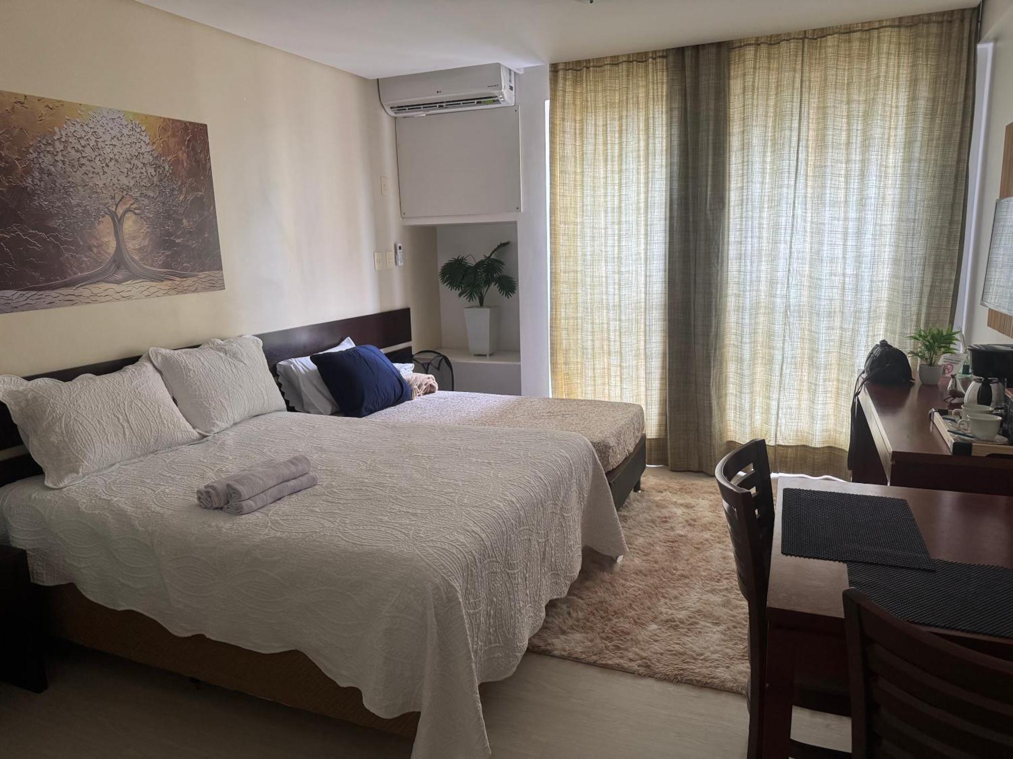Flat America 603 - Cozinha Completa - 100m Do Shopping - Estrutura De * 萨尔瓦多